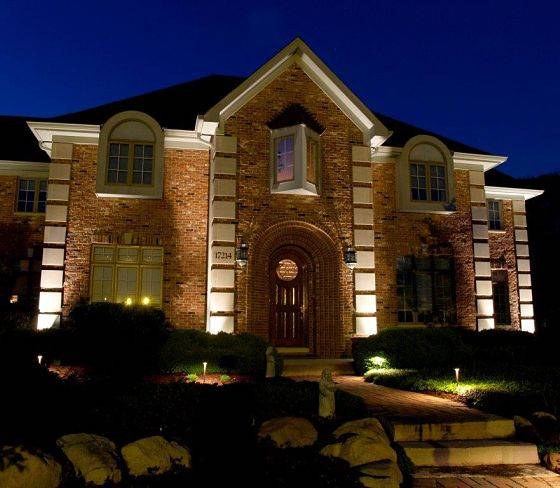 The work of American National's landscape lighting contractors.