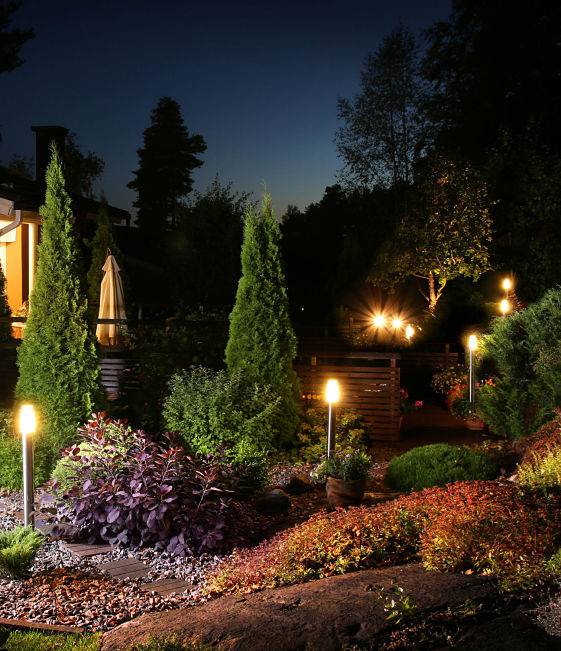 Outdoor lighting installation can brighten up your backyard and garden.