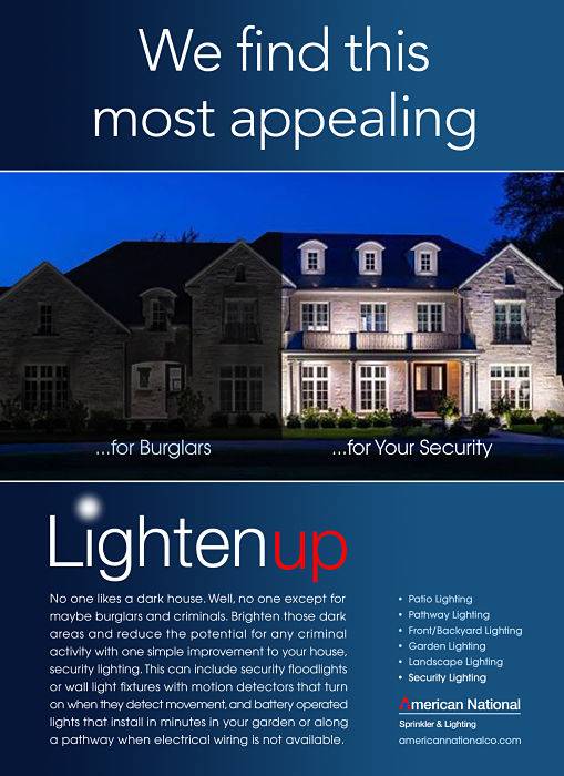American National - security lighting infographic.