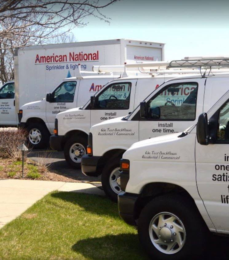 American National Sprinkler & Lighting - outdoor lighting contractor fleet, go with a local business.