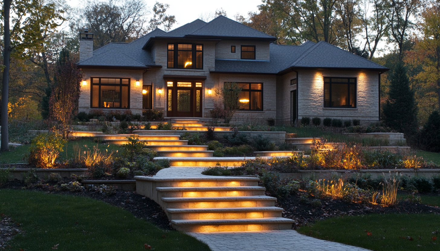 Wilmette Landscape lighting path lighting