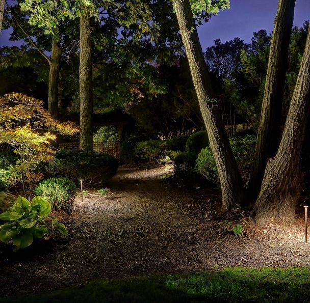 American National Sprinkler & Lighting - we provide pathway lighting for your landscape.