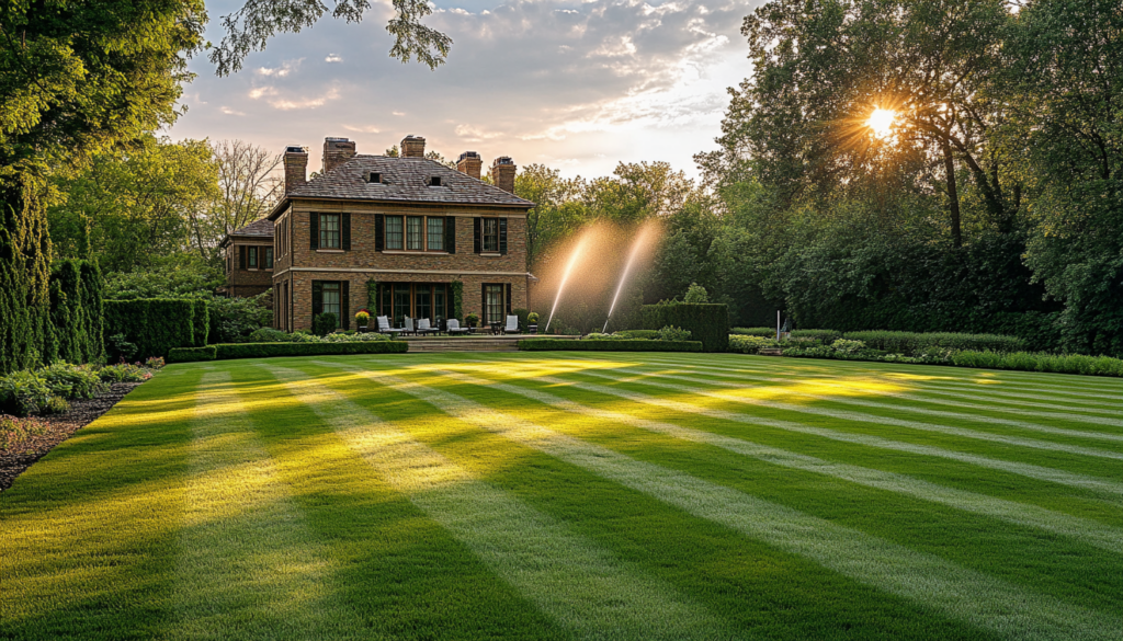 modern sprinkler system for illinois home