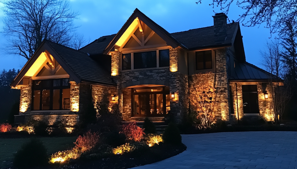 outdoor light installation