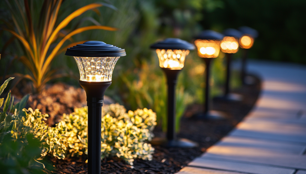 solar lighting compared to landscape lighting