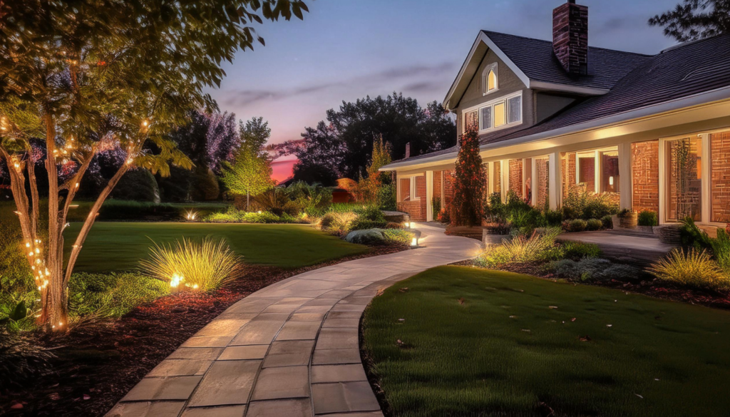 cozy outdoor landscape lighting