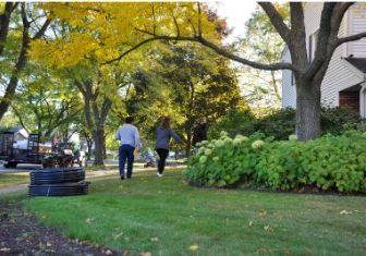 walking-the-property American National Sprinkler & Lighting - walking the property - the process of installing a sprinkler system.